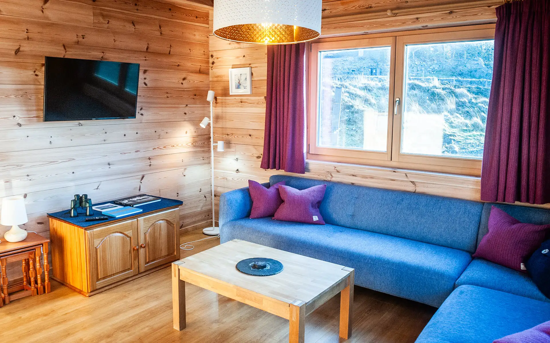 Arran Lodge Living Room with Scenic Views, Tv and Seating Area